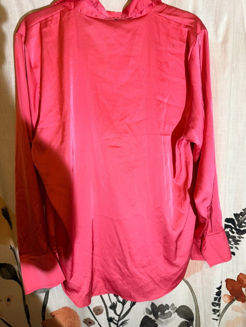 H&M Satin Button-Front Blouse – Size Large - Picture 8 of 11